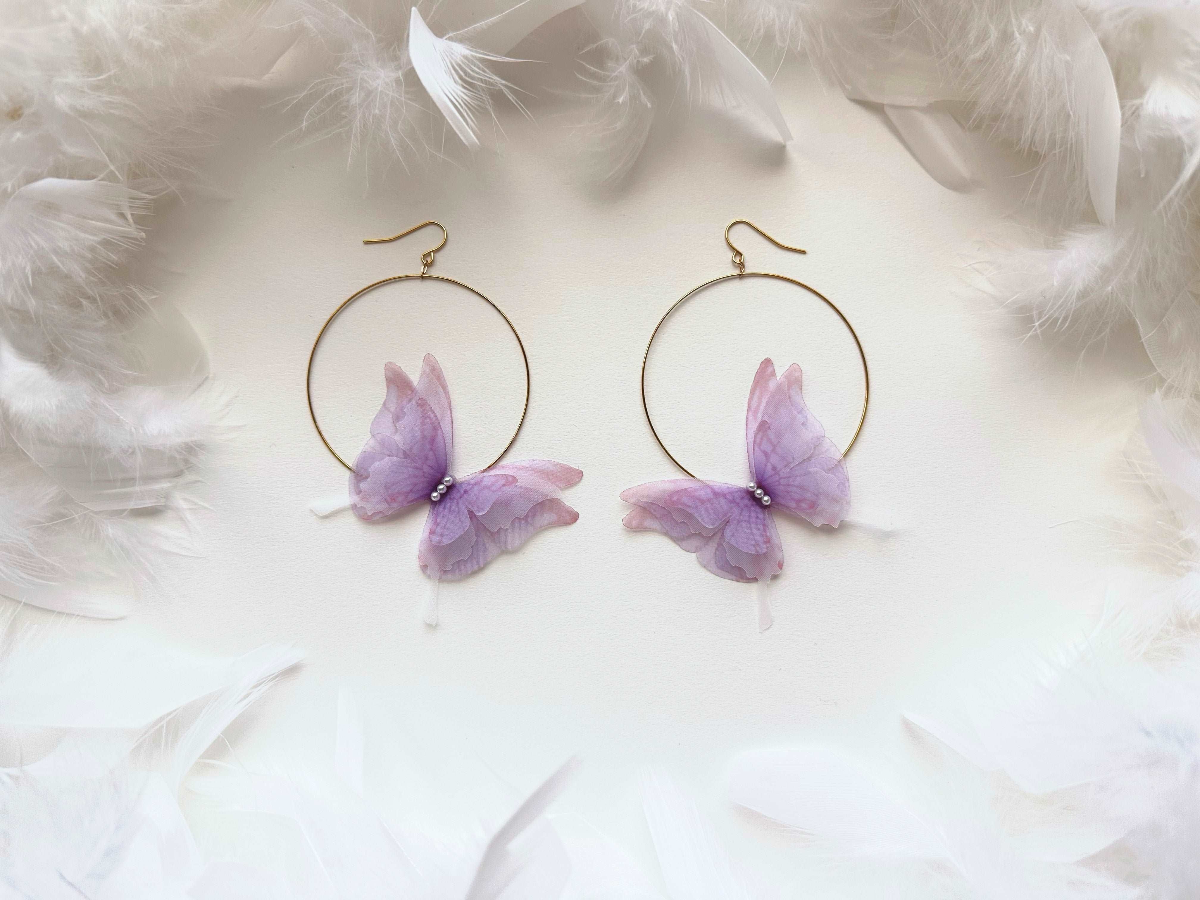 Galaxy fairy wing earrings – moucheco